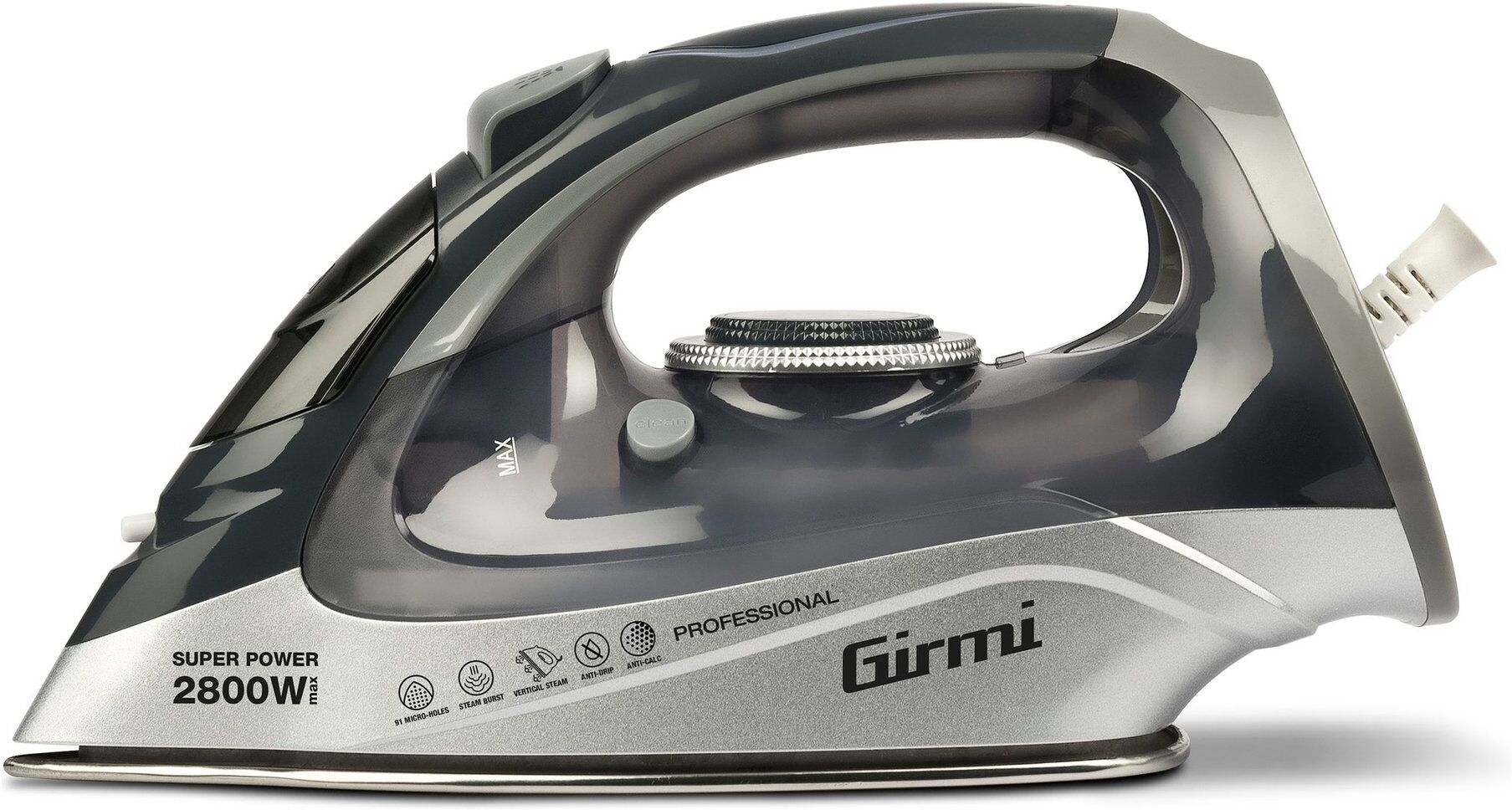 Ferro stiro vapore Girmi ST6300 STEAM IRON Black e Grey