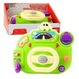 [n]fibrecare Interaktives Lenkrad für Kinder, Fahrsimulator mit Licht und Geräuschen (grün) (65614662)