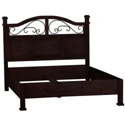 Mexico Bett 180x200cm Massivholz Pinie Kolonialstil Mexiko Möbel Mexikanisch