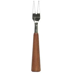 IB Laursen Tapasgabel mit Akazienholzgriff, 15 x 1.5 cm