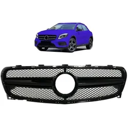 Sport Kühlergrill Schwarz Glanz passt passend für Mercedes GLA X156 ab 13-16 nicht AMG