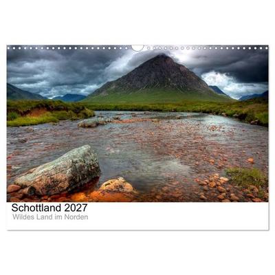 Schottland 2027 - Wildes Land im Norden (Wandkalender 2027 DIN A3 quer), CALVENDO Monatskalender