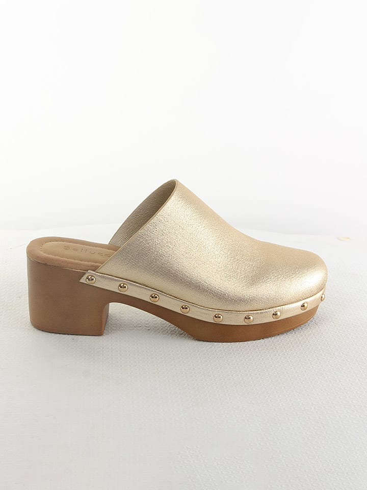 Bellucci Clogs in Gold - 37