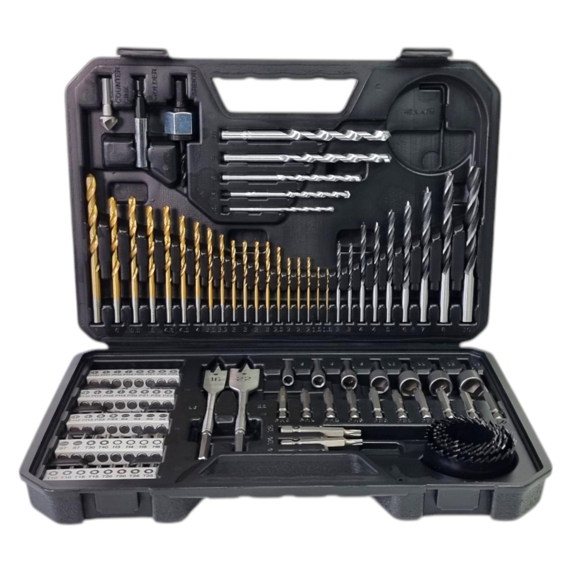 Bosch Home & Garden V-Line Box, Bohrer- und Bit-Set, 103-teilig, Kegelsenker, Bithalter (2607017367)
