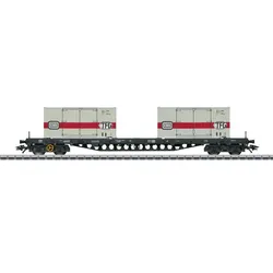 Märklin 47048 H0 Tragwagen Sgs 693 mit Container, DB, Ep. IV