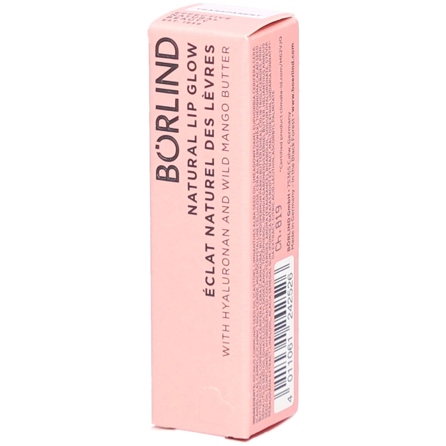 Börlind Natural Lip Glow transparent 4,2 g Stifte