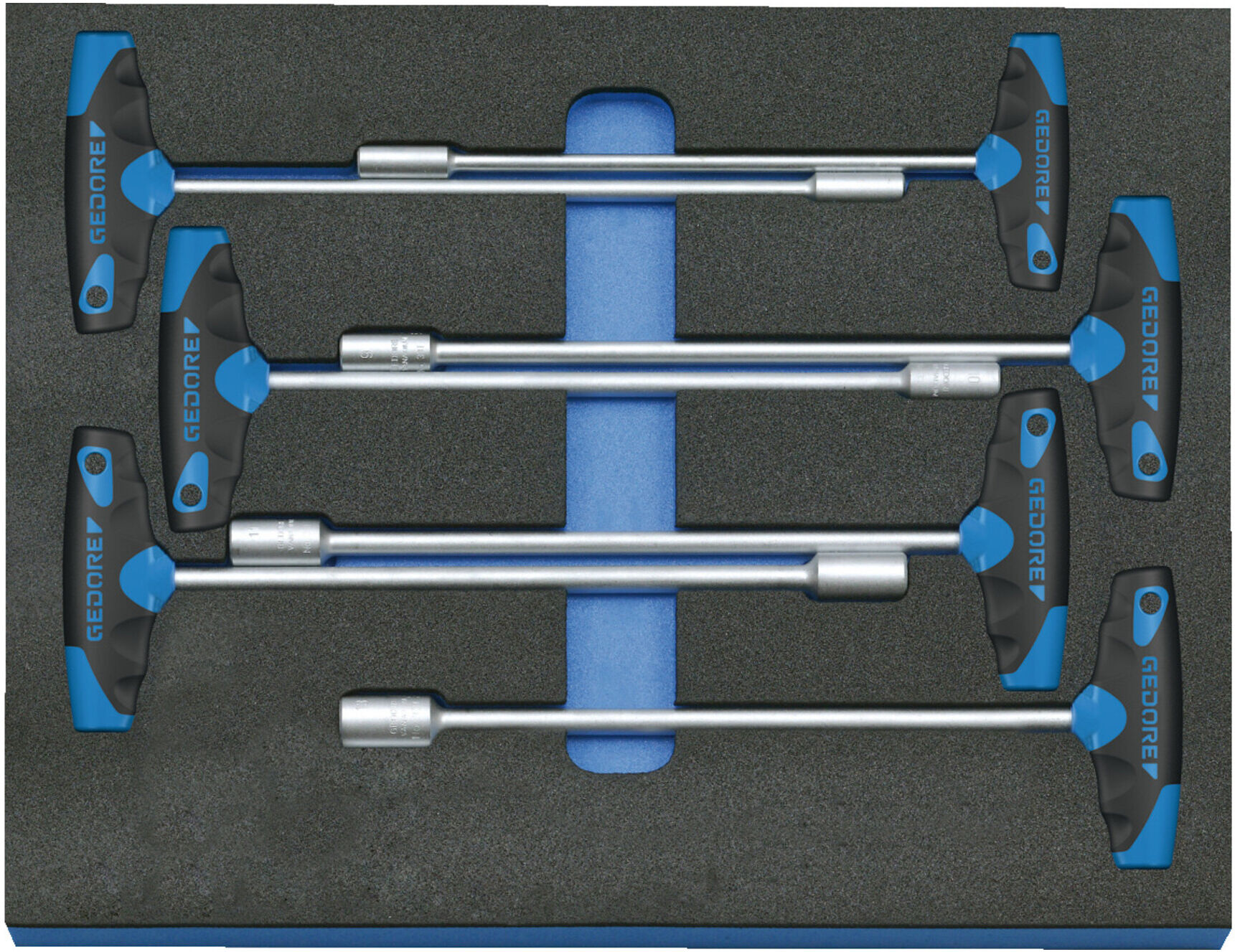 Gedore 2005 CT2-2133 T Steckschlüssel-Satz in Check-Tool-Modul, 7-teilig (2016532)