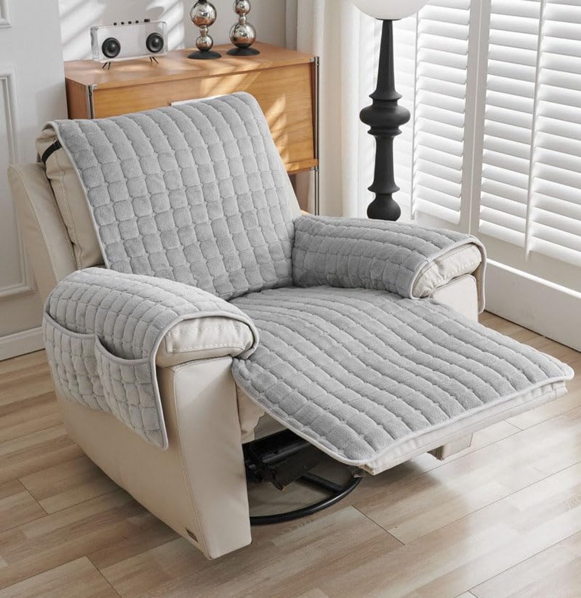 Ibenzoa Praktische Antislip Sofa Beschermer met Opbergruimte