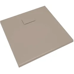 Helloshop26 - Duschwanne Duschbecken Duschwanne Duschwanne Badezimmer Toilette Duschraum Wohnbereich SMC 90x90 cm braun 02_0001967