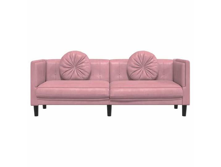 Rose SOFA - Moderne - Canapé avec coussins 3 places - contemporain - rose velours C1931