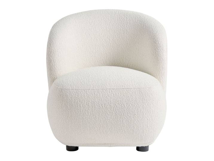 Fauteuil en bouclette - crème