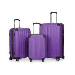 Spree - 3er Koffer-Set Hartschale Lila matt, TSA, (55cm, 65cm & 75cm), 259 Liter