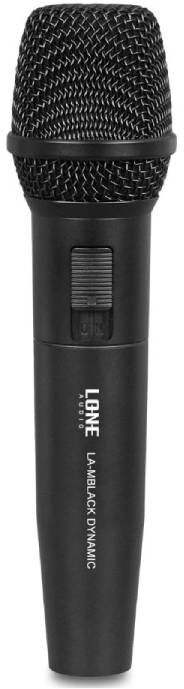 Lone Audio LA-MBLACK Microphone filaire dynamique, idéal pour capturer un son clair et précis lors de vos événements