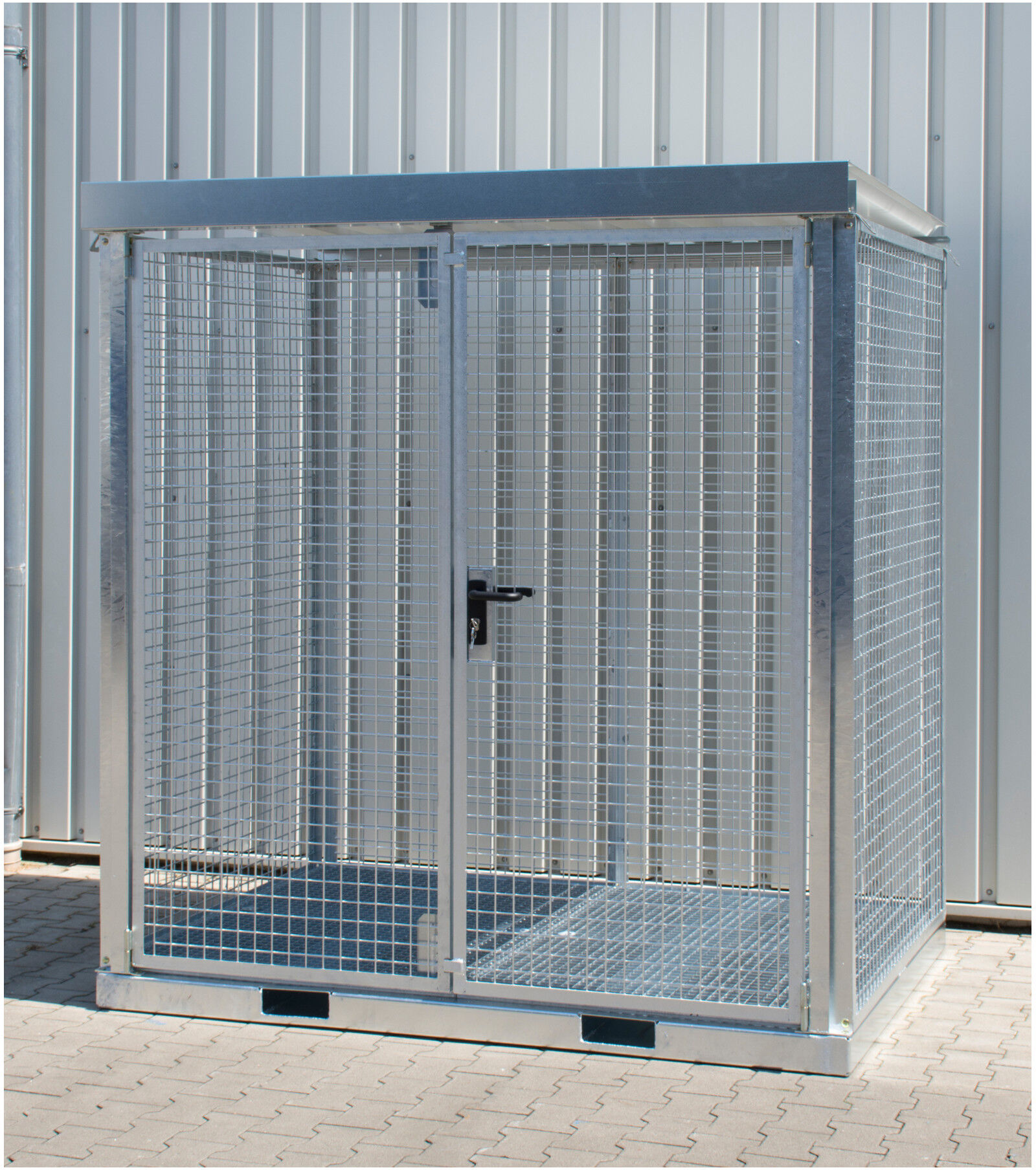 Bauer Südlohn Gasflaschen-Container GFC-E/G M2, feuerverzinkt (4477-21-1000-0007)