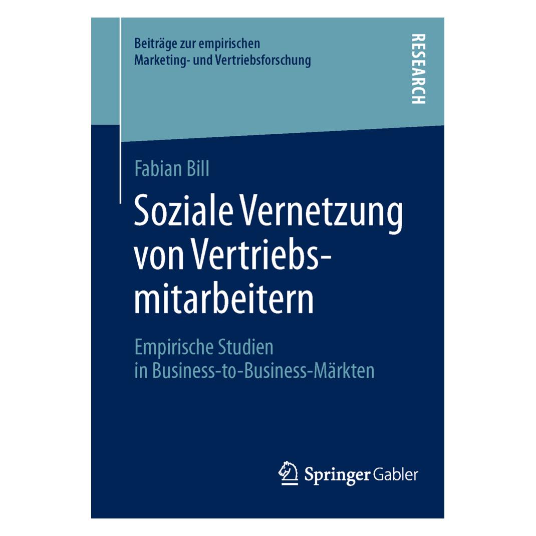Springer Soziale Vernetzung von Vertriebsmitarbeitern (Deutsch, Softcover, Fabian Bill) (55602077)