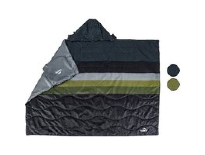 CRIVIT Couverture de camping 3 en 1, avec sac de rangement intégré.