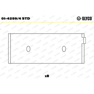 GLYCO Pleuellager 01-4259/4 STD
