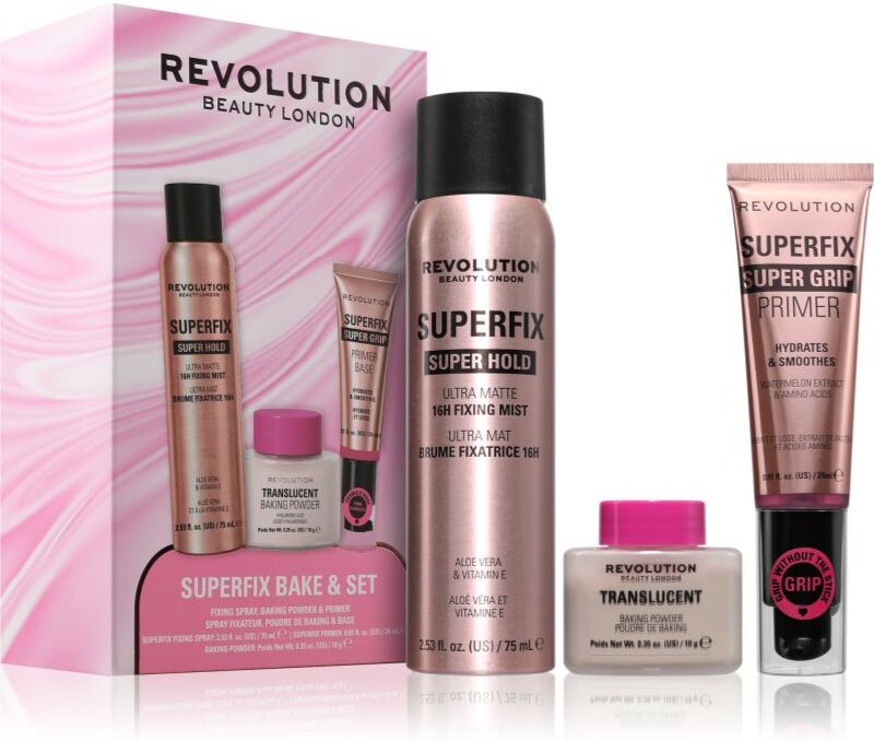 Revolution Superfix Bake Set coffret cadeau visage 1 pcs