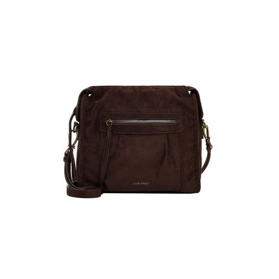 Umhängetasche SURI FREY "Umhängetasche SFY Brittney", Damen, Gr. B/H/T: 26cm x 26cm x 10cm 0, braun (braun 200), Polyester, Taschen Umhängetasche