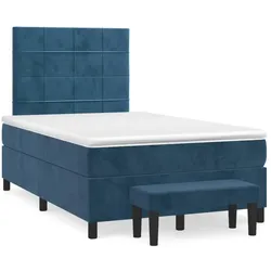 vidaXL, Boxspringbett, Marlonin (Block mit Quadraten) (120 x 190 cm)