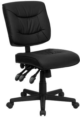 Flash Furniture Mid-Back LeatherSoft Multifunction Swivel Ergonomic Task Office Chair