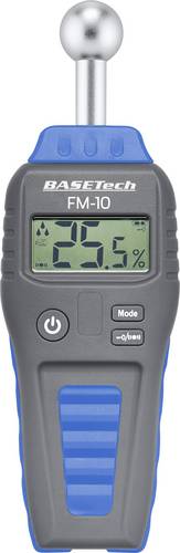 Basetech FM-10 Materialfeuchtemessgerät Messbereich Baufeuchtigkeit (Bereich) 0.1 bis 99.9% vol Messbereich Holzfeuchtigkeit