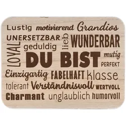 Spruchreif Deko-Tafel Du Bist..
