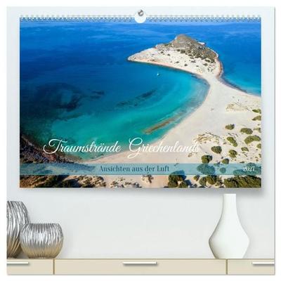Traumstrände Griechenlands (hochwertiger Premium Wandkalender 2027 DIN A2 quer), Kunstdruck in Hochglanz