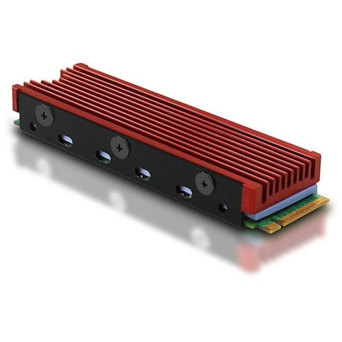 AXAGON CLR-M2 passiver M.2-SSD-Kühlkörper - 2280, Aluminium, rot
