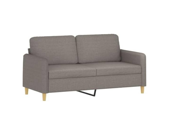 Makastle 2 Sitzer Sofa Couch Taupe 140 cm Stoff