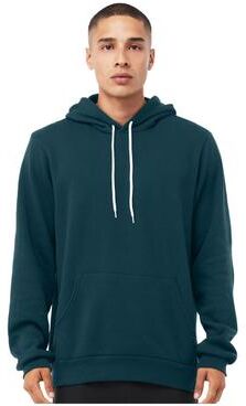 Bella + Canvas 3719 Sponge Fleece Hoodie in Atlantic size Small B3719, BC3719