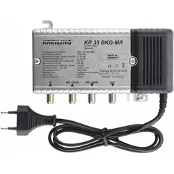 Kreiling BK-Verstärker 35dB 25dB Rückweg 0-65MHz KR 35 BKG-MR (Verstärker), SAT Zubehör, Silber