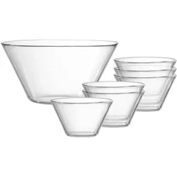Ritzenhoff & Breker Inga Salat-Set, Schüssel + Schale, Transparent