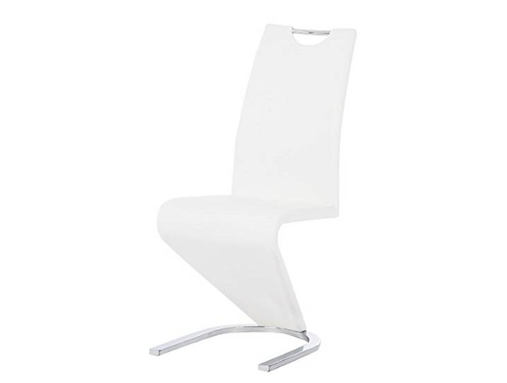 InnoSeat Schwingstuhl Skovde (2er-Set) in Weiß, Modern, Platzsparend, für Essen, Gepolstert, Schaumstoff, Einfarbig