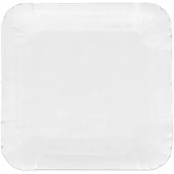 MONOUSO - Pappschale Viereckig weiß 13x13cm (400 Stück)