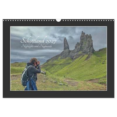Schottland 2027 Highlights und Highlands (Wandkalender 2027 DIN A3 quer), CALVENDO Monatskalender