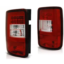 LED Lightbar Design Rückleuchten passend für VW Caddy 3 (2K) 03-14 rot/klar