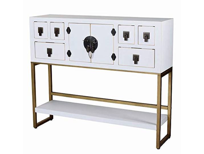Sideboard Weiss Anrichte Chinesischer Hochzeitsschrank 80x94x24 cm mya029 Palazzo Exklusiv