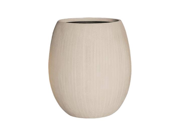 In-/Outdoor Blumentopf „Polystone Coated Plain Balloon“, verschiedene Grössen Beige Baq Design