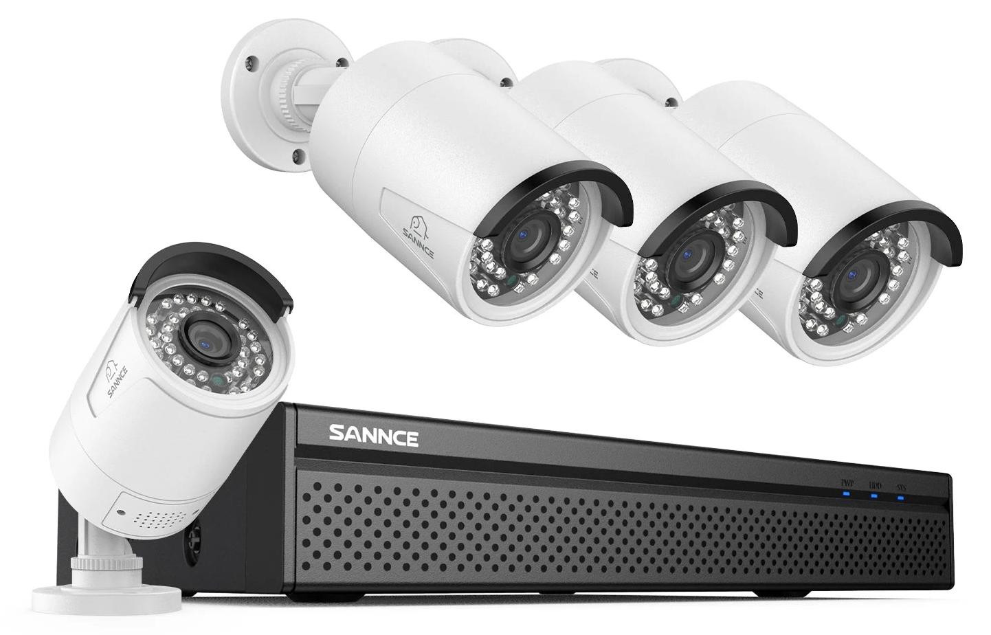 Selius 8-kanaals PoE NVR Beveiligingssysteem met IP Dome Camera's