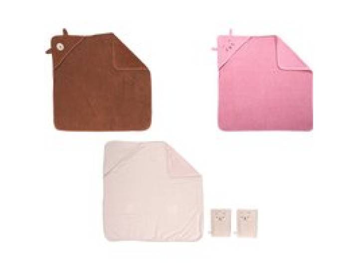 LUPILU® Cape de bain à capuche bébé, 85 x 85 cm