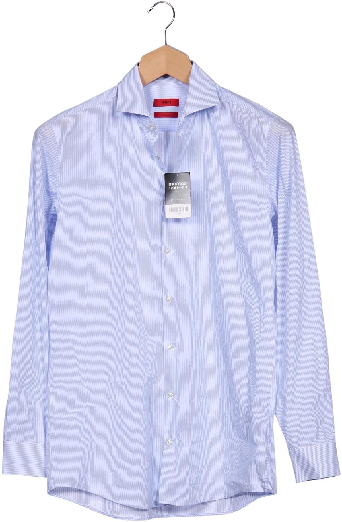 Hugo by Hugo Boss Herren Hemd, Hellblau, Gr. 42, Baumwolle - Second Hand
