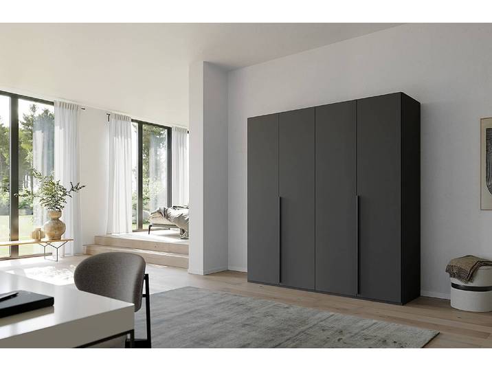 Drehtürenschrank Purisma Typ A 201cm Grau/Graphit