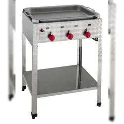 Neumärker® Gas-Kombi-Standbräter 3 | Grill + Bräter | Inkl. Pfanne und Grillrost