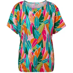Tchibo - Überschnittenes Blusenshirt - Damen - Gr. L - mehrfarbig/print