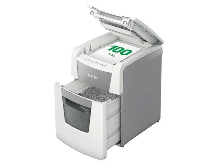 Leitz IQ Autofeed P5 versnipperaar, Micro Cut, automatisch, voor 100 vellen