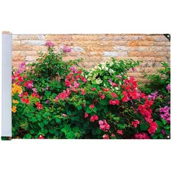 Maximex Balkon-Sichtschutz Mod. Mauerblumen, 5 m, UV- und witterungsbeständig