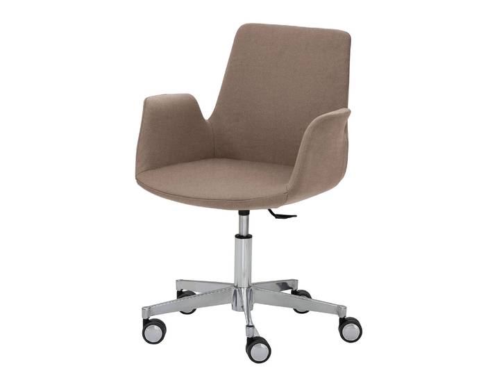 Chaise pivotante myHELIOS 65 x 82 x 65cm Marron/Limon