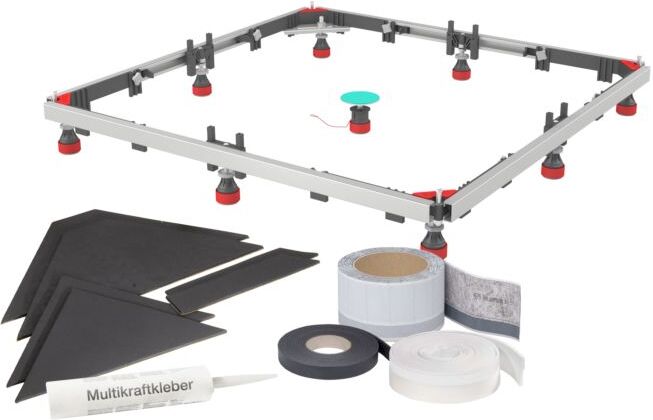 MEPA Duschwannen-Set Montagerahmen SF RE 3S+ 182126, für Acrylbadewannen