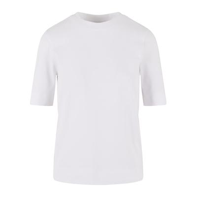 T-Shirt URBAN CLASSICS "Urban Classics Damen Ladies Classy Tee", Damen, Gr. 4XL, weiß, 100% Baumwolle, unifarben, oversize, Rundhals, Shirts T-Shirt